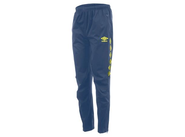 UMBRO UX-1 Woven Pant Jr Marin/Gul 164 Vindbyxa i microfiber 